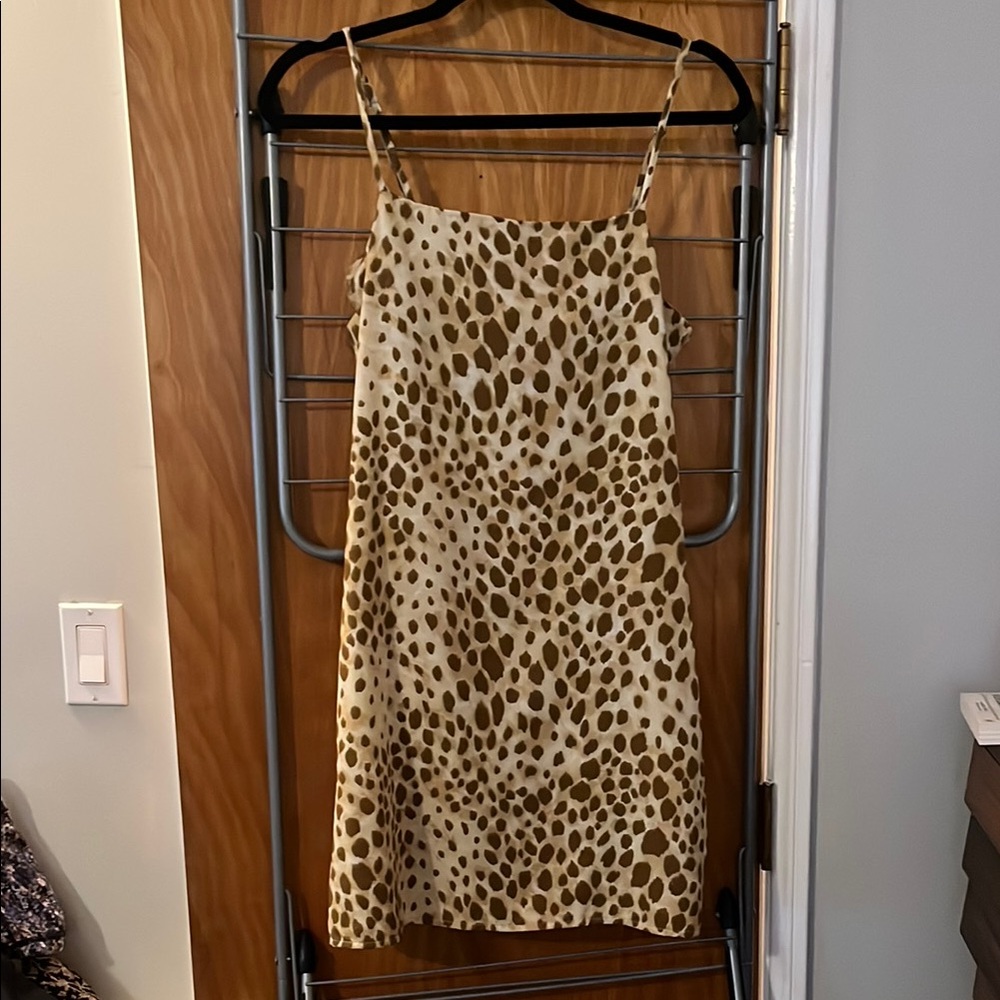 Leopard Print Slip Dress